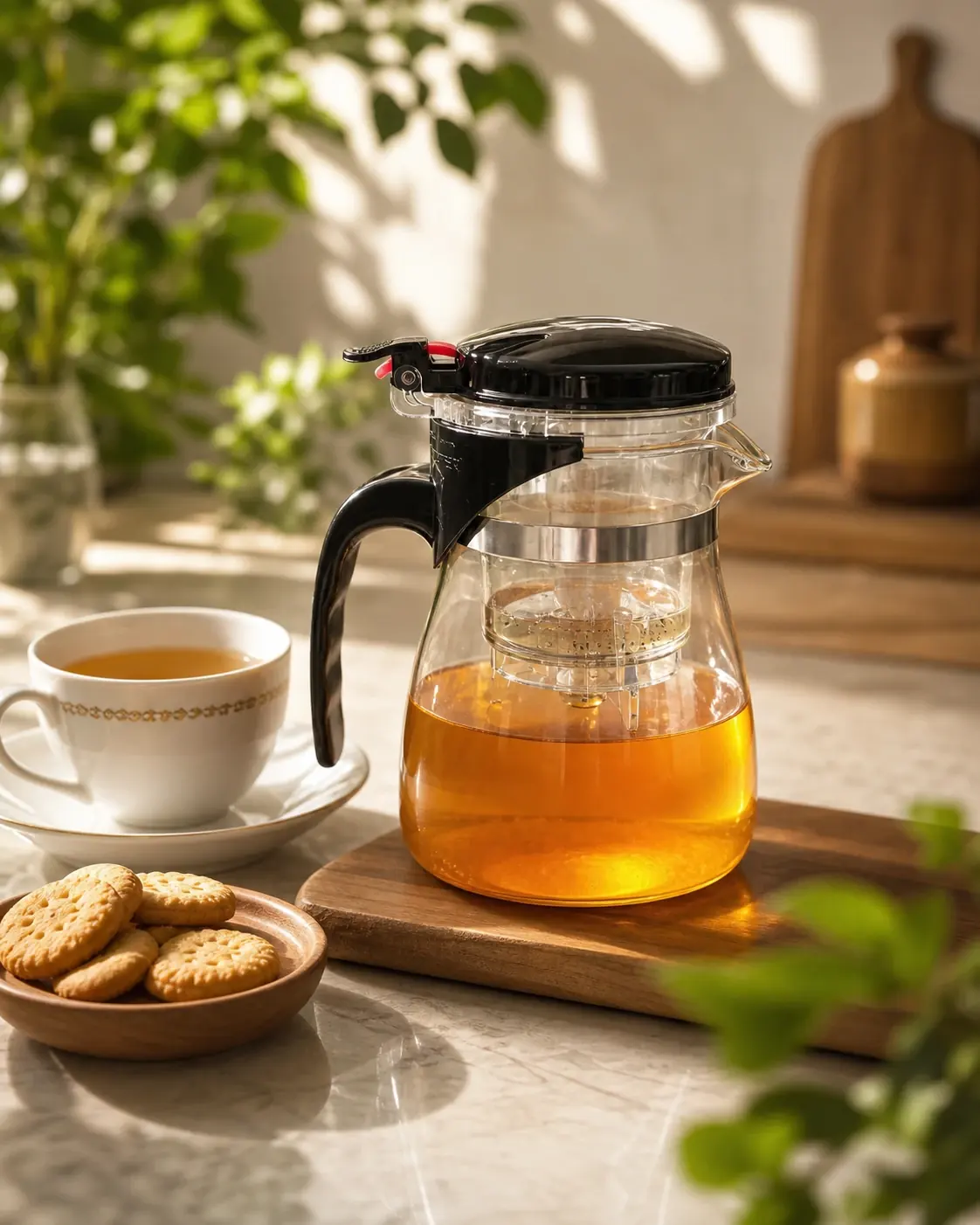 قوری دمنوش و چای SHANGYIXIN مدل Mate Tea Cup ظرفیت ۶۰۰ میلیلیتر کد ۴۹