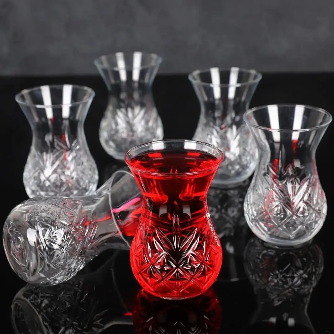استکان کمر باریک پاشاباغچه طرح تایملس کد 42881