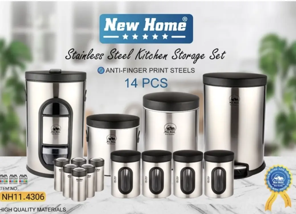 سرویس ۱۴ پارچه استیل نیوهوم کد NH11-4306