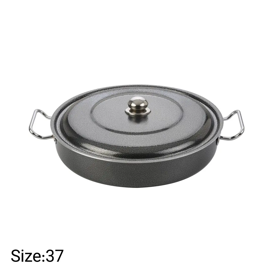 تابه دو دسته گرانیتی نچسب نیوهوم سایز ۳۷ مدل NH13-0035
