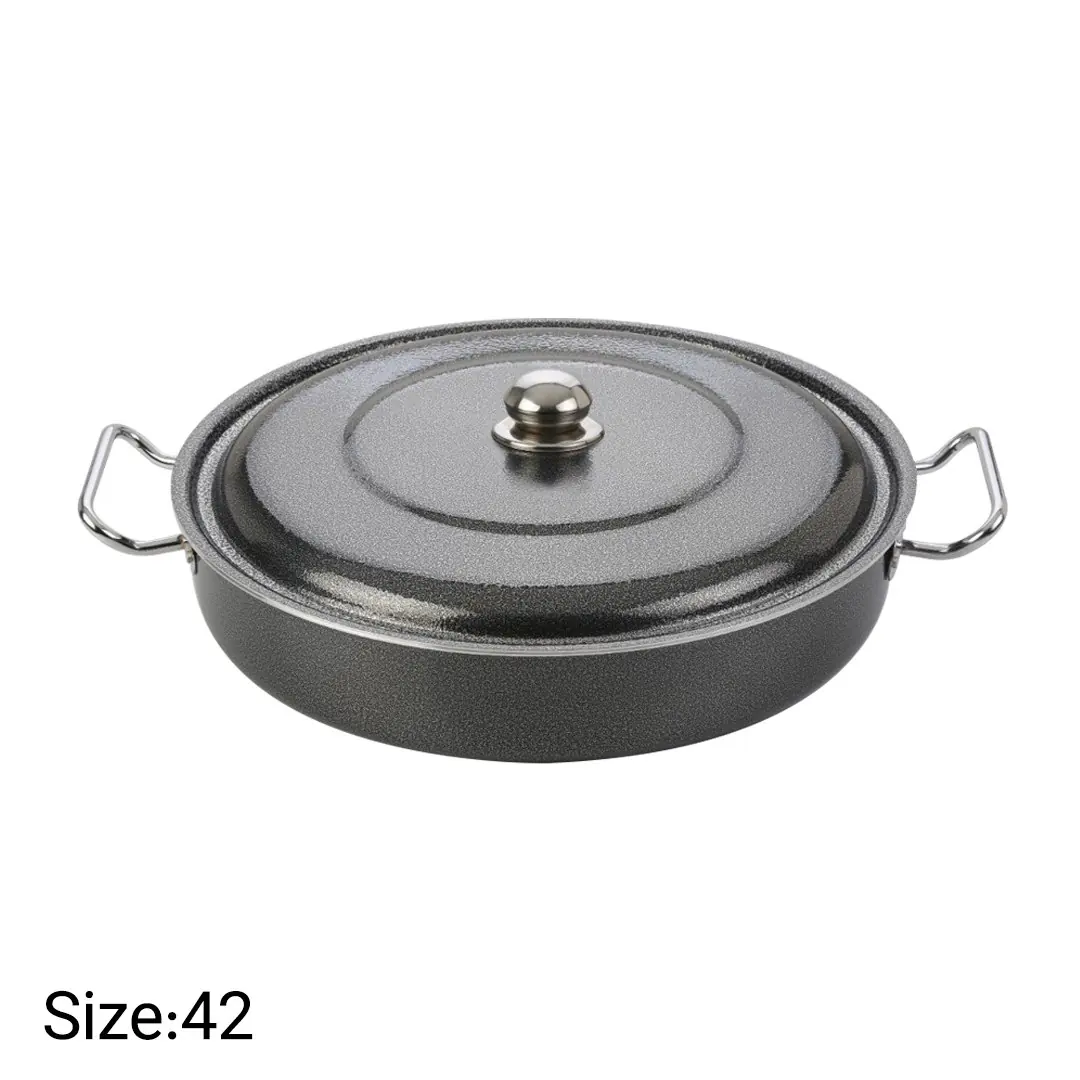 تابه دو دسته گرانیتی نچسب نیوهوم سایز ۴۲ مدل NH13-0036