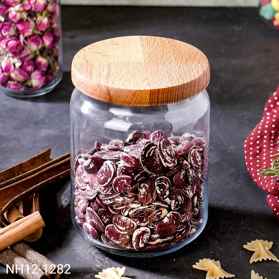 بانکه شیشهای درب چوبی نیوهوم مدل NH12-1282