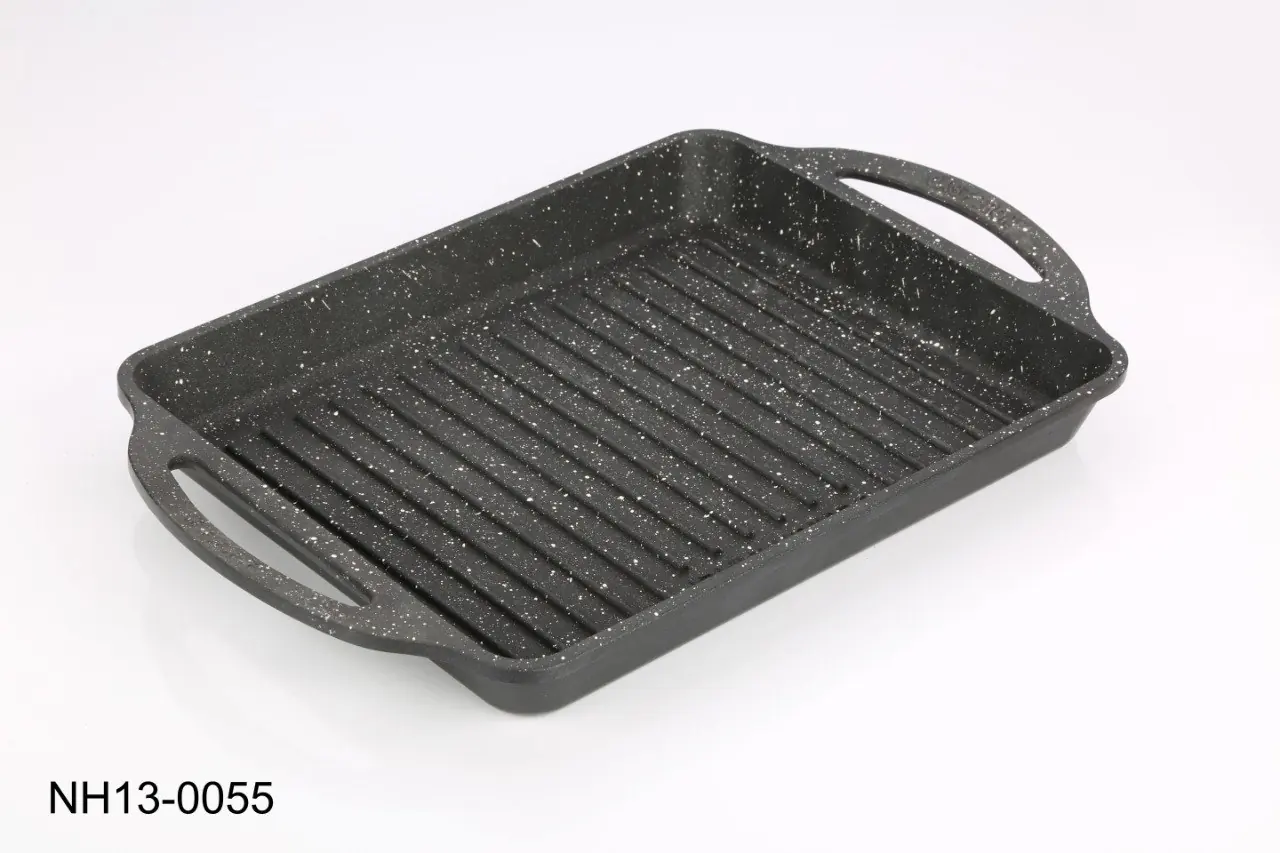 سینی گریل چدنی سنگین ۲۶×۳۳ مدل NH13-0055