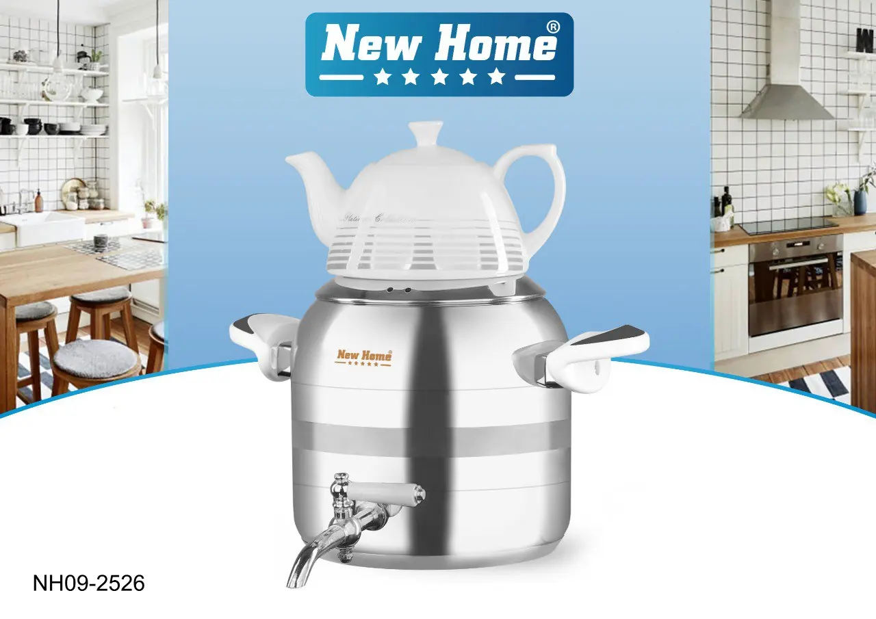 کتری و قوری استیل کف چدن نیوهوم مدل NH09-2526