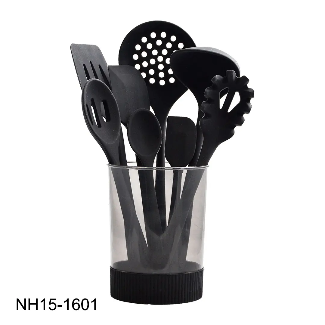 ست ۹ پارچه کفگیر و ملاقه تمام سیلیکونی نیوهوم مدل NH15-1601
