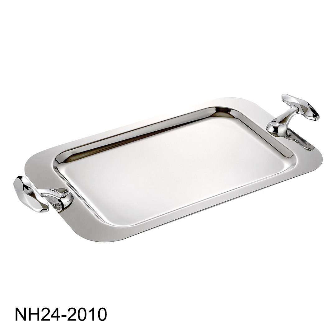 سینی پایهدار مستطیل بزرگ نیوهوم مدل الماس NH۲۴-۲۰۱۰