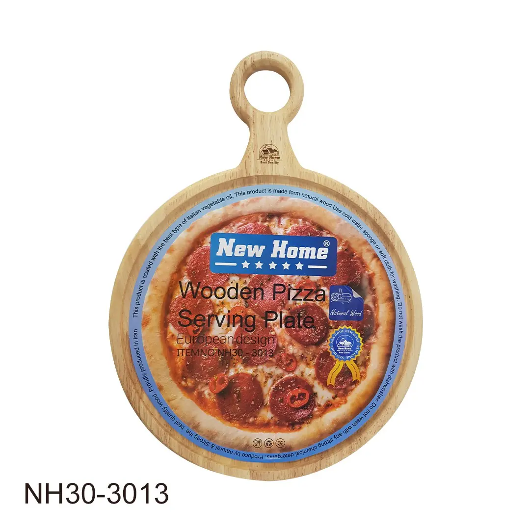 سینی سرو پیتز گوشواره دار چوبی بسیار با کیفیت NH۳۰-۳۰۱۳